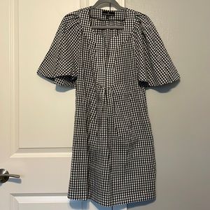 Tuckernuck Pomander Place Black & White Check Dress Small